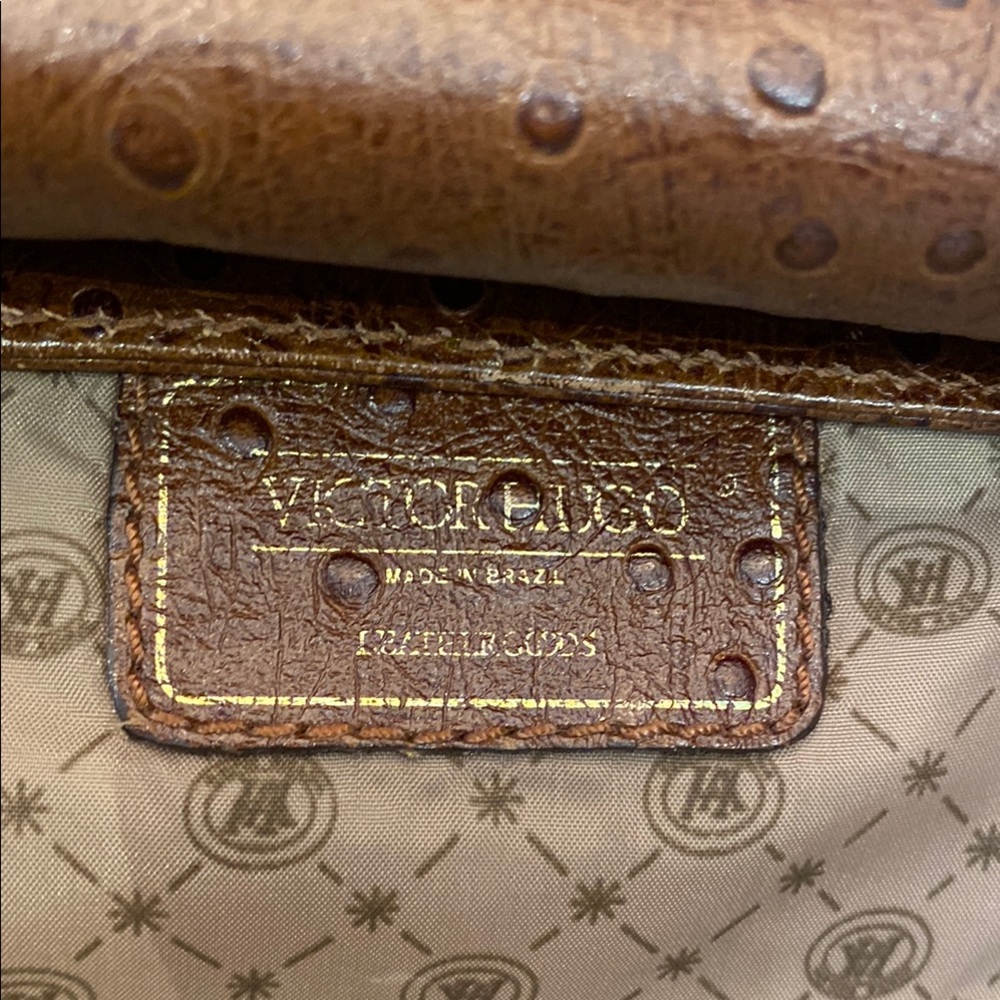 Vintage Victor Hugo Ostrich Leather Purse - Picture 11 of 15